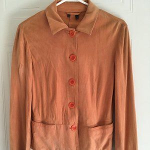 Vintage Italian Peach Suede Jacket